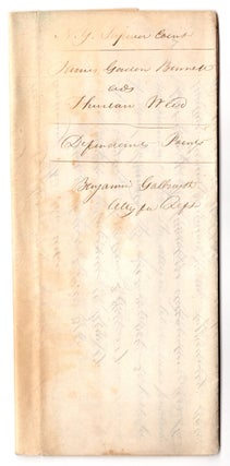 [Legal papers relating to the Roorback Forgery.]
