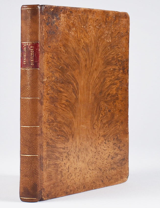 Item #5900 The Traveller’s Directory, or a Pocket Companion: shewing the course of the main road from Philadelphia to New York, and from Philadelphia to Washington. With descriptions of the places through which it passes, and the intersections of the cross roads. Illustrated with an account of such remarkable objects as are generally interesting to travellers. From actual survey. S. S. Moore, T. W. Jones.