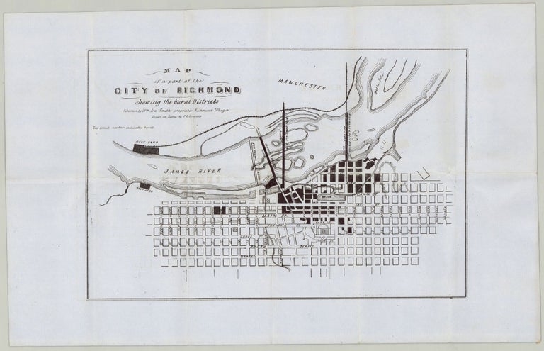 Item #5903 Map of a Part of the City of Richmond Showing the Burnt Districts. . L. Ludwig, del., harles.