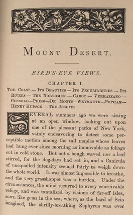 Rambles in Mount Desert: with sketches of travel on the New-England coast, from Isles of Shoals to Grand Menan. [Cover Title: Mount Desert, New England coast.]