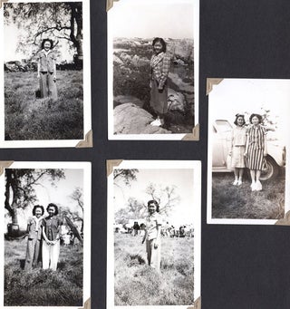 [Personal photo album chronicling life at the Poston Internment Camp.]