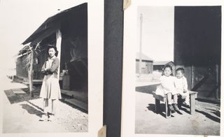 [Personal photo album chronicling life at the Poston Internment Camp.]