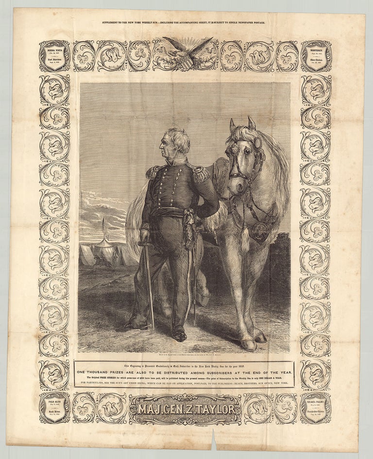 Item #5977 Maj. Gen. Z. Taylor. William Howland, engravers J. T., After S. Wallin.