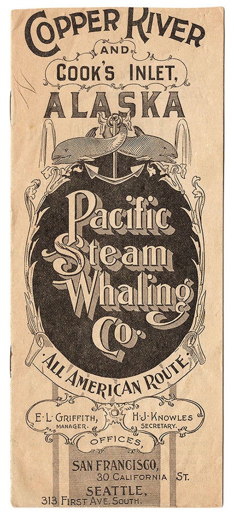 Item #5984 Copper River and Cook’s Inlet, Alaska. Pacific Steam Whaling Co. All American Route.