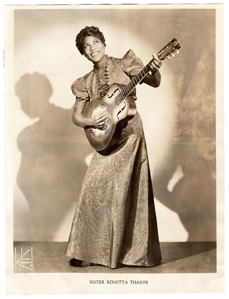 Item #6021 [Sister Rosetta Tharpe.]. photog James J. Kriegsmann.
