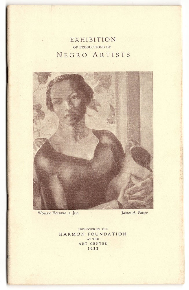 Item #6026 Exhibition of Productions by Negro Artists. Alain LeRoy Locke.
