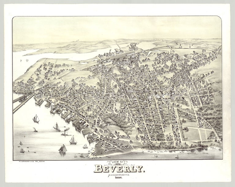 Item #6043 View of Beverly. Massachusetts. 1886.