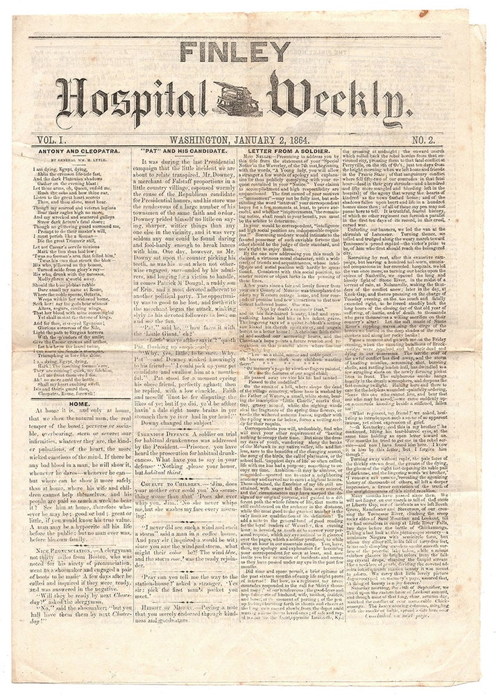 Item #6071 Finley Hospital Weekly. Vol. I, No. 2. [with] Finley Hospital Weekly. Vol. I, No. 3.