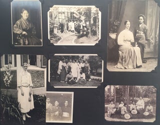 [Photo album of an American missionary woman teaching in Japan].