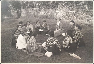 [Photo album of an American missionary woman teaching in Japan].