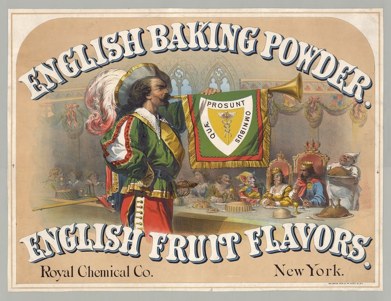 Item #6117 English Baking Powder. English Fruit Flavors. Royal Chemical Co.