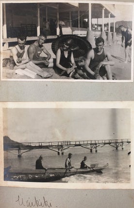 [1920s Hawaii photo album with “The Big Kahuna” content.]