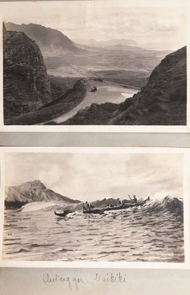 [1920s Hawaii photo album with “The Big Kahuna” content.]