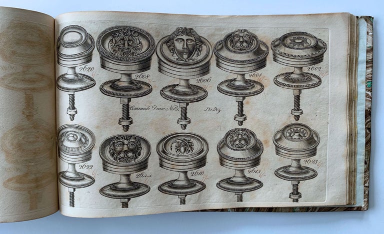 Item #6269 [Engraved trade catalogue of cast and stamped brass furniture fittings, household hardware and picture frames].