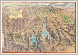 Item #6276 Panoramic Perspective of the Area Adjacent to Las Vegas—Hoover Dam, Lake Mead...