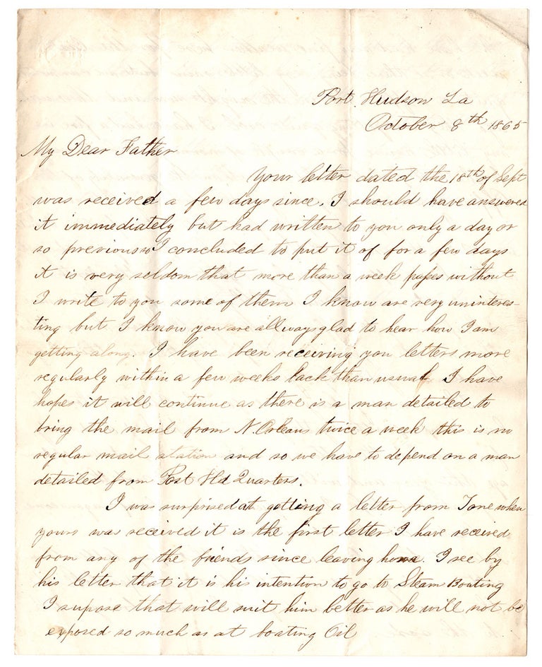 Item #6281 [Letters of a commander of U.S. Colored Troops, 1865–1866.]. Adam T. Kreps.