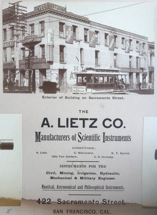 The A. Lietz Co. Manufacturers of Scientific Instruments.