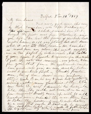 [Two letters of a Quaker Woman in Maryland Caught Up in Confederate General Jubal Early’s Attack on Washington].
