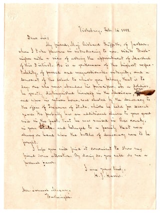 Item #6347 [Letters of recommendation for Richard Griffith relating to his effort to secure ...