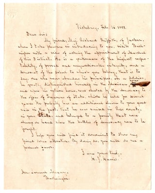 Item #6347 [Letters of recommendation for Richard Grifﬁth relating to his effort to secure ...