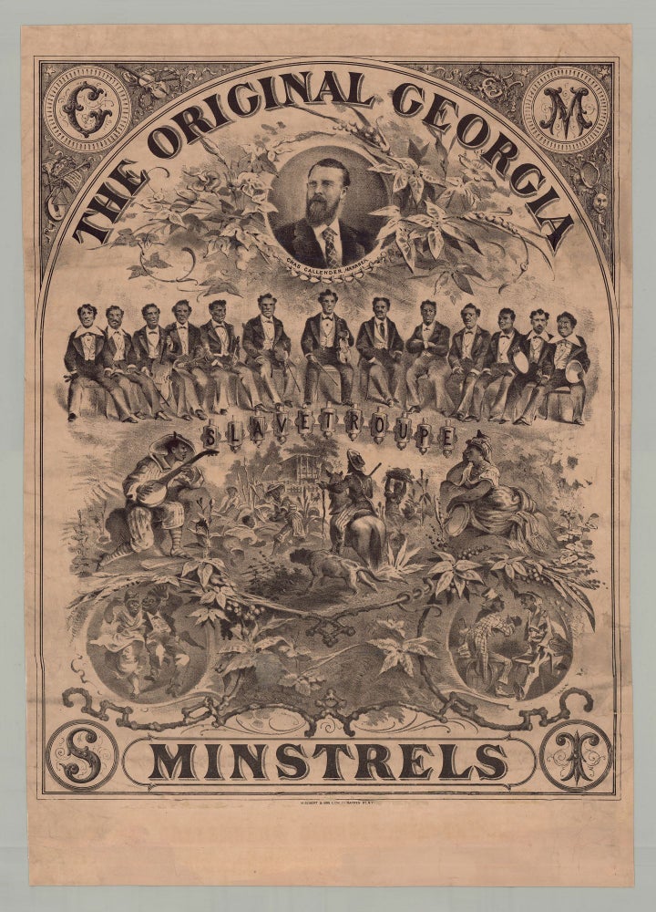Item #6350 The Original Georgia Minstrels. A. Schwabe, artist.