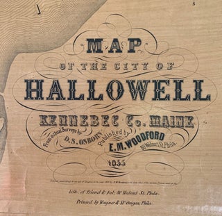 Map of the City of Hallowell Kennebec Co. Maine.