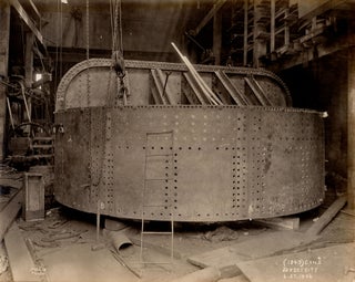 [Photo album documenting the construction of the East River subway tunnel.]