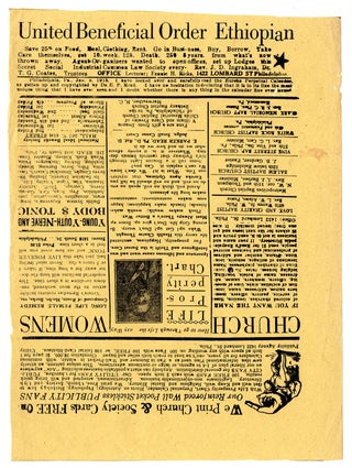 [Two Broadside Advertisements for African American Businesses in Philadelphia.]
