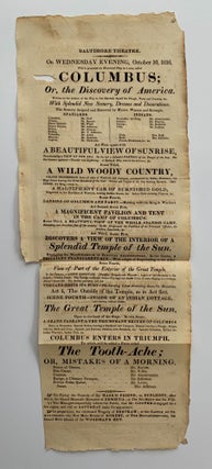 [A lot of thirty-two Baltimore Theatre playbills for the autumn season of 1816].