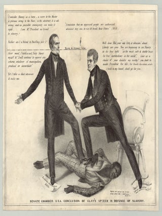 Item #6685 Senate Chamber U.S.A. Conclusion of Clay’s Speech In Defence of Slavery [caption...