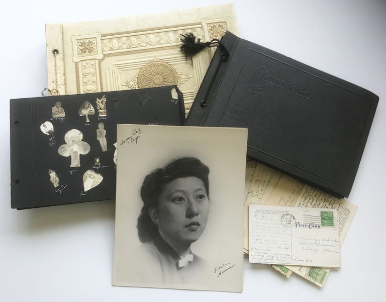 Item #6733 [Photo album of a young Japanese-American woman interned at Heart Mountain Relocation Center.]. compiler Ayako Nakauchi, Toyo Miyatake, photographers.