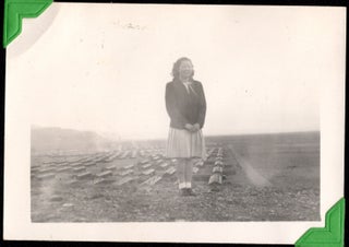 [Photo album of a young Japanese-American woman interned at Heart Mountain Relocation Center.]