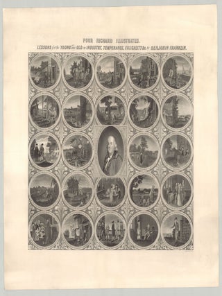 Item #6802 Poor Richard Illustrated. Lessons for the Young and Old on Industry, Temperance,...