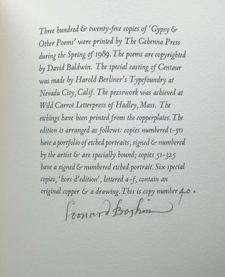Gypsy & Other Poems.