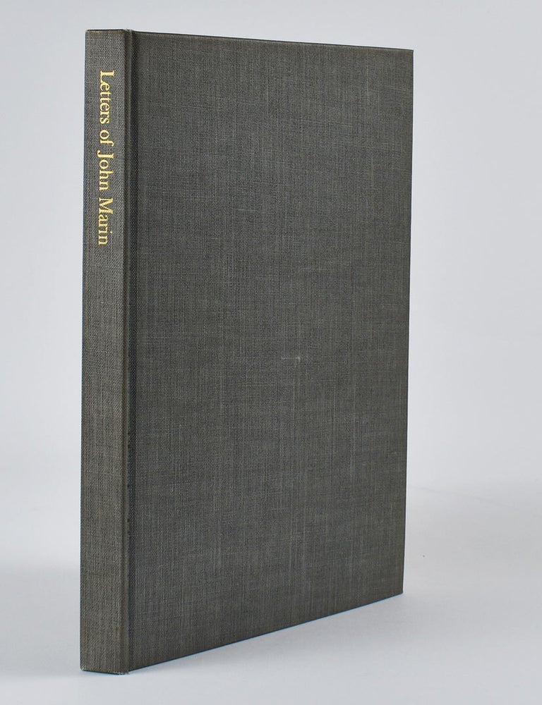 Item #6992 Letters of John Marin. John Marin, ed Herbert J. Seligmann.