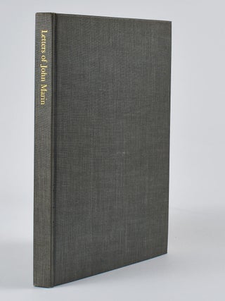 Item #6992 Letters of John Marin. John Marin, ed Herbert J. Seligmann
