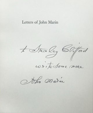 Letters of John Marin.