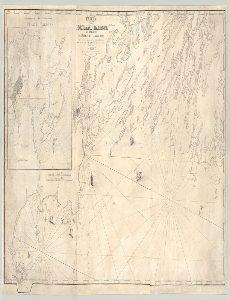 Item #7066 Chart of Portland Harbour and Islands, and Harbours Adjacent, Extending from the river Kennebeck to Wood Island and Winter Harbour, drawn from the survey of Des Barres with additions and corrections. Lemuel Moody.