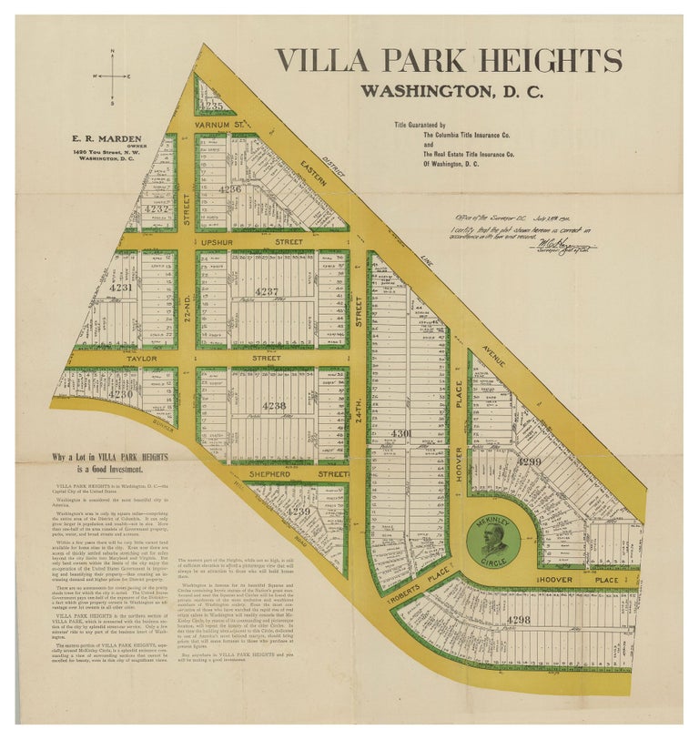 Item #7093 Villa Park Heights Washington, D. C.
