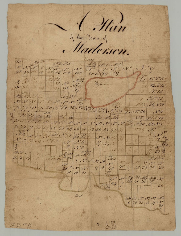 A Plan of the Town of Maderson Madison, Maine