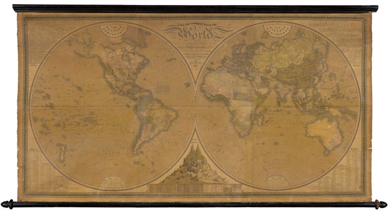 Authentic Map A New and Authentic Map of the World Embracing all the Recent ...