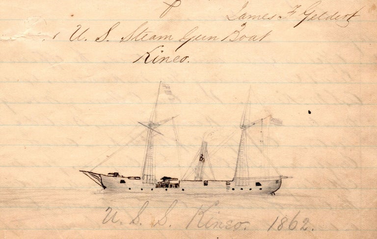 Item #7170 [Manuscript journal of service aboard the U.S.S. Kineo, mainly on the Mississippi River.]. James Franklin Geldert.
