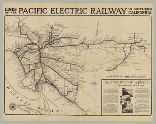 Item #7184 Lines of the Pacific Electric Railway in Southern California. D. W. Pontius