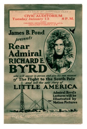 Item #7201 James B. Pond Presents Rear Admiral Richard E. Byrd