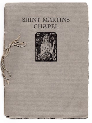 Item #7356 St. Martins Chapel. Laura Gilpin, photog., cover design John Thompson