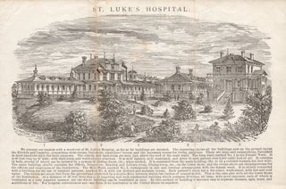 [Autograph letter on St. Luke’s Hospital letter-sheet].