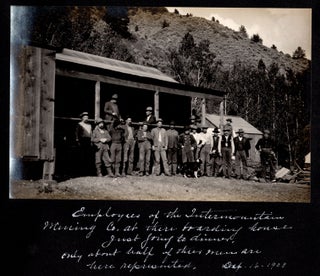 [Photo album documenting the operations of three mining companies in Baker County, Oregon, 1908.]