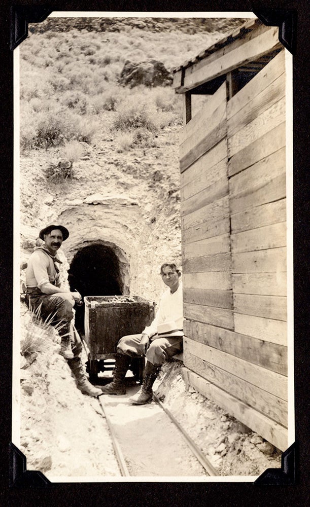 Item #7377 [Album of Prescott, Arizona mining photos and postcards.]. Kaelin Family Signis Kaelin.