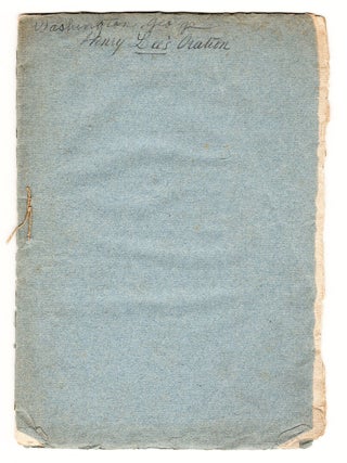 Funeral Oration on the Death of General Washington. Delivered at the Request of Congress, by Major-General Henry Lee, Member of Congress from Virginia.