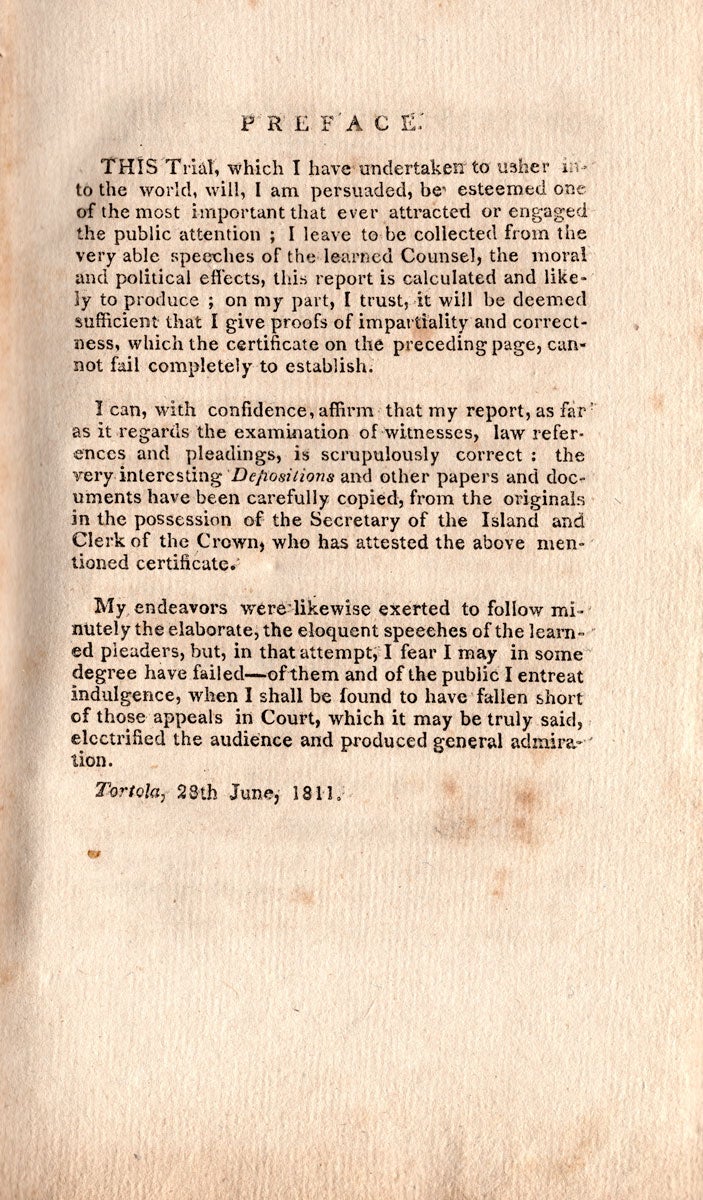 A Report Of The Trial Of Arthur Hodge…for The Murder Of His Negro Man 